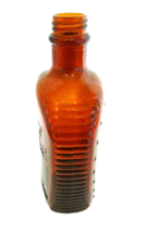 Syrup Bottle Log Cabin Bicentennial Brown with Statue Of Liberty &amp; Stars No Lid - £14.70 GBP