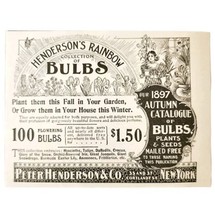 Henderson&#39;s Rainbow Bulb Collection 1897 Advertisement Victorian Garden ... - $17.50