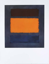 MARK ROTHKO Brown and Orange on Slate, 1994 - £59.49 GBP