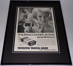 1960 Winston Cigarettes 11x14 Framed ORIGINAL Vintage Advertisement - $44.54