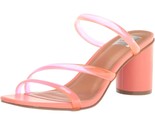 DV Dolce Vita Women Block Heel Slide Sandals Myla Size US 7.5M Tangerine... - $27.72