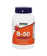 NOW Foods Vitamin B50, 100 Capsules - $21.17 CAD