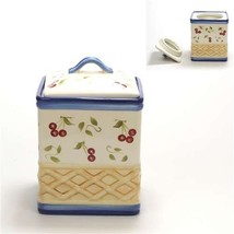 Cookie Jar by Inspirado, StoneLite, Ceramic, Cherries - £63.10 GBP