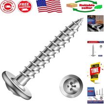 High-Quality 1 Inch Truss Head Wood Screws, 100 Pack, Phillips Drive System - $18.59 CAD