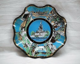 Vintage Walt Disney World The Magic Kingdom Ruffled Candy Nut Dish Souvenir - €14,61 EUR