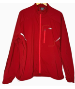 Outdoor Research Redline Jacket Mens Size L Red Running Full Zip Cycling... - $18.49