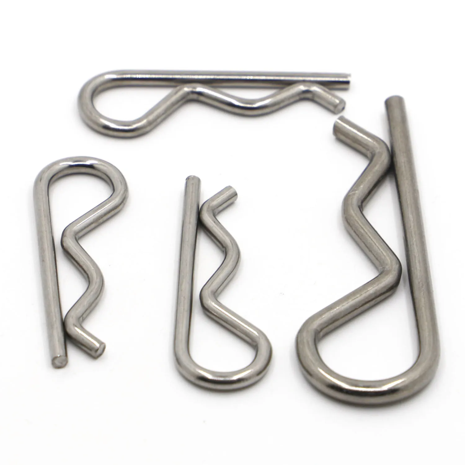 Game Fun Play Toys Stainless Steel R Shaped Spring Cotter Clip Pin M1 M1.2 M1.6  - £23.17 GBP