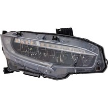 Headlight For 2019 Honda Civic Touring 4 Cyl Passenger Side LED Clear Le... - £941.34 GBP