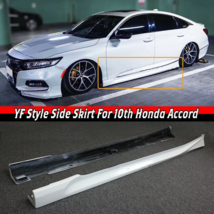 Platinum White Pearl Add-on JDM Side Skirt Extensions For 2018-2022 Hond... - £145.49 GBP