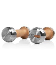 Flexsoo Exclusive XF Stainless Steel and Wood 2 Dumbbells Strength Train... - £421.00 GBP