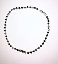 9.5&quot; 3.2mm Stainless Steel Ball Bead Chain Anklet - £6.42 GBP