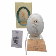 Precious Moments “I Will Cherish The Old Rugged Cross” Easter 1991 Egg - $18.67