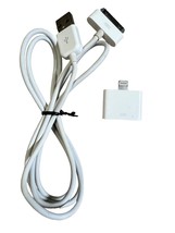Apple Lightning to 30-Pin Adapter (Model A1468) with USB Cable, Authentic - £19.28 GBP
