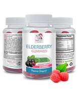 Nutrient-rich - ELDERBERRY GUMMIES - Everyday energy 1 Bottles 60 Gummies - $17.96