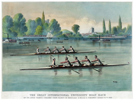 3300 Vintage Poster.Room wall art design.The University Boat Race.Art Decor - £12.73 GBP+