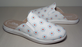 Clarks Size 8 M BREEZE SHORE Natural Canvas Floral Loafers New Women&#39;s Shoes - £84.66 GBP