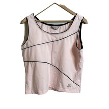 Lily&#39;s of Beverly Hills Pink Sleeveless Golf Tennis Tank Top Size XL Ath... - £7.16 GBP
