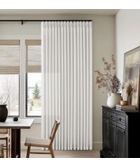 Pinch Pleated Off White Semi Sheer Curtains 90 Inches Long Light Filteri... - $832.09 MXN