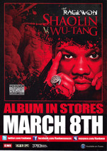 Raekwon&#39;s Shaolin Vs. WU-TANG Album Promo Card - £1.52 GBP