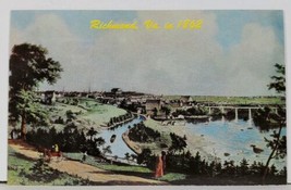  Richmond Va as Seen in 1862, Old Canal Taken from Oil Painting Postcard F12 - $14.95