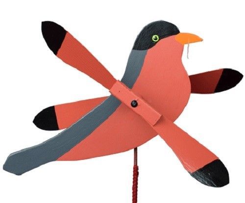 ROBIN WIND SPINNER Amish Handmade Whirlybird Weather Resistant Whirligig USA - $84.97