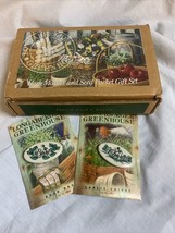 Longaberger Basil &amp; Chives Herb Markers and Seed Packets Gift Set Wrough Iron - £3.73 GBP