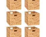 10.5 X 10.5In Storage Cubes, Water Hyacinth Storage Baskets, Wicker Stor... - $193.99