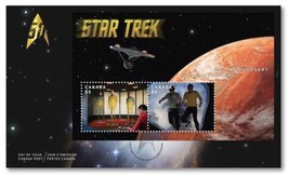Canada Stamps Star Trek 50th Anniversary Lenticular Souvenir Sheet May 5 2016 - £18.41 GBP