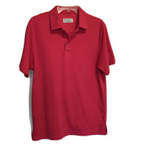 PGA Tour Golf Polo Collared Shirt ~ Size M ~ Fitted ~ Red ~ Short Sleeve - £13.46 GBP