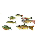 Assorted Fishing Lures for Bass Swimbait Jointed Crank Tackle Lot 7PC SET - $486.53 MXN