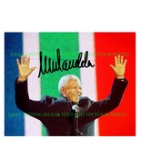 NELSON MANDELA SIGNED AUTOGRAPHED 8x10 RP PHOTO SOUTH AFRICA PRESIDENT W... - £11.05 GBP
