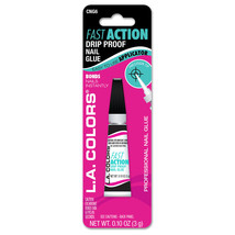 L.A. Colors Fast Action Drip Proof Nail Glue - Bonds Instantly - #CNG6 - $2.00