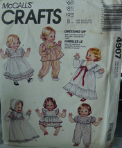 Pattern 4907 Baby Doll Clothes in Three sizes - £5.62 GBP
