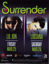 Lil Jon , Juciana @ Surrender Encore Las Vegas Promo Card - £1.54 GBP
