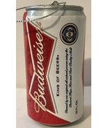 Budweiser Beer Can Ornament Frosted Bow Tie Logo NEW  Great Gift for Bud... - £6.21 GBP