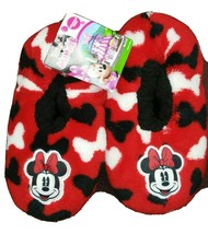 Minnie Mouse Slippers Slipper Socks Toddler Fleece Girl Non Skid Disney NEW - £7.23 GBP