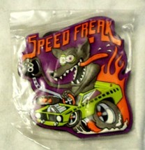 Fridge Locker Magnet Speed Freak Wolf Driving 8 Ball Hot Rod Car - £1.71 GBP