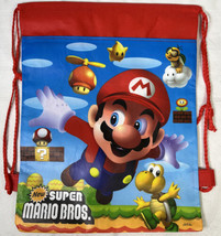New Super Mario Bros Bag Back Pack Gym Bag Drawstring - $298.78 MXN