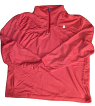 Izod Men&#39;s Women&#39;s Pullover Fleece Sweater Orange Long Sleeve 1/4 Zip 2XL XXL - £8.64 GBP