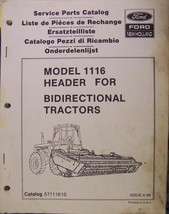 New Holland 1116 Header Parts Manual - £7.99 GBP