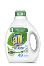 all Laundry Detergent, Free Clear Eco, Unscented, Hypoallergenic, 88 Fl.... - £13.20 GBP