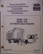 New Holland 1078, 1079 Automatic Bale Wagons Parts Manual - £7.99 GBP