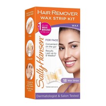 Sally Hansen Hair Remover Wax Strip kit for Face, 18 Wax Strips - £12.78 GBP