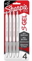 Sharpie S-Gel Retractable Gel Pen Medium Point Black Ink 4/Pack (2126207) - $11.87