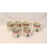 Gibson Christmas Star Mugs Xmas Tree Lot of 6 - $39.19