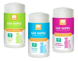 Pet Ear Cleaning Wipes Gentle Dog Cat Grooming Deodorizing 70ct Choose Scent  - £13.28 GBP