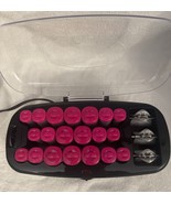 Conair Hot Roller Clips Flocked Set 20 Fast Heat 3 Sizes &amp; 3 clips MN CH... - $16.81