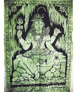 Traditional Jaipur Tie Dye Lord Shiva Poster, Indian Wall Decor, Hippie ... - £12.52 GBP