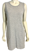 32 Degrees Cool Women's Sleeveless Knit Dress Grey Striped Size S NWT - $14.24