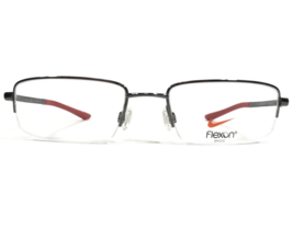 Nike with Flexon Eyeglasses Frames 4292 070 Grey Red Rectangular 53-19-145 - £91.23 GBP